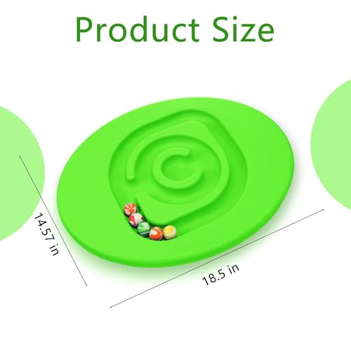 Kids Balance Board Wobble Rocker Balance Board with Mini Balls Load 170lb for Balancing Exercise Equipment Game 18.5 x 14.57 Inch