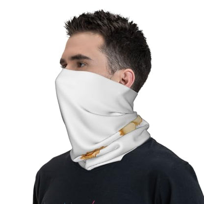 Crispy Edges of Egg Tarts Prints Multifunctional Sport Headband – Seamless Stretch Neck Gaiter for Hiking, Biking, Running & Outdoor Activities – Soft, Quick-Dry, No-Fade Design