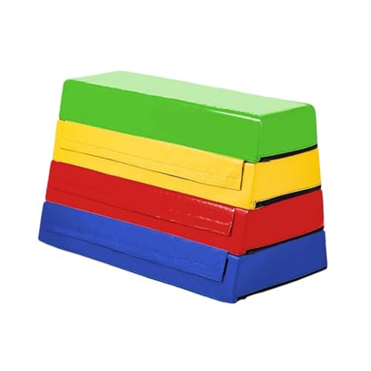 4-in-1 Foam Plyometric Jump Box, Foam Plyometric Jump Box, Kids Soft Plyo Boxes for Agility Training Gymnastics Training Crossfit Conditioning Kindergarten School Gym - size: 80x50x60cm