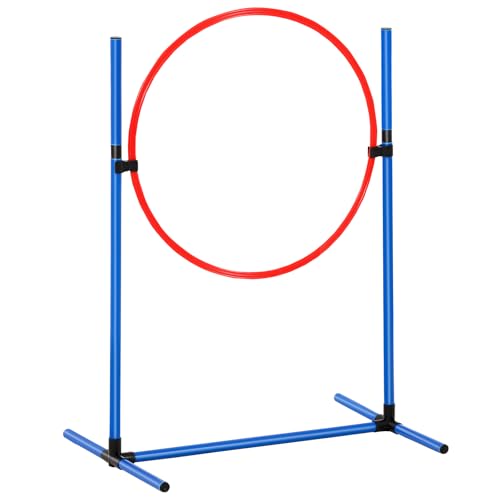 VEVOR Dog Agility Training Equipment, 13pcs Dog Agility Course Backyard Set, 2 Tunnels with Sandbags,Adjustable Hurdles,Weave Poles,Jump Ring,Pause Box, Puppy Obstacle Course Kit with Storage Bag - size: 13 Pcs Set