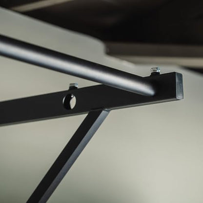 Titan Fitness Adjustable Depth 52" Wall Mounted Pull Up Bar, 14" or 22" From Wall, Rated 400 LB, Home or Garage Gym Chin Up Workout Training Station, Upper Body Workout