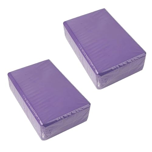 Yoga Blocks 2 Pack, High Density EVA Foam Block, Non-Slip Yoga Bricks, Gym Bricks, Fitness Exercise Blocks for Balance Training, Stretching, Pilates, Meditation, Support Deepen Poses