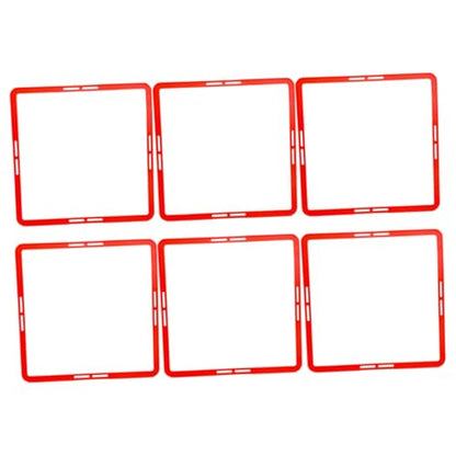 Multi-Function Agility Rings 6pcs Speeds Training Ring Set Football Training Martial Arts Boys and Girls' Coordination