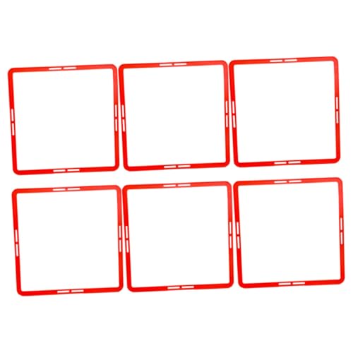 Multi-Function Agility Rings 6pcs Speeds Training Ring Set Football Training Martial Arts Boys and Girls' Coordination