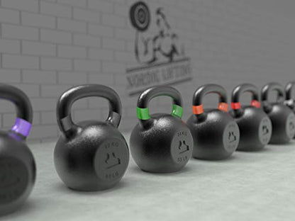 Kettlebell Made for CrossFit & Gym Workouts - Real Cast Iron for Strength Training by Nordic Lifting