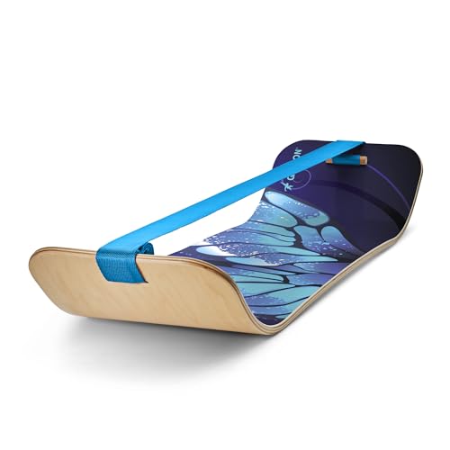 GIBBON SlackBoard, Balance Board Kids & Adults, Slackline Balance Trainer - color: Butterfly - 1 Line