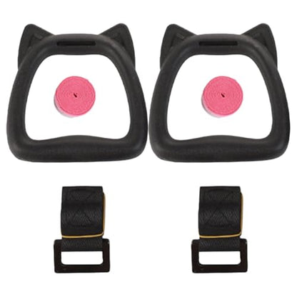 Gymnastic Rings with Adjustable 2m Straps, Professional Indoor Pull-up Workout Hanging Circles Training
