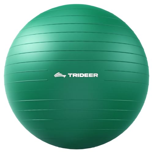Trideer Exercise Ball for Physical Therapy, Core Strength, Stability & Balance Training, Swiss Ball for Yoga, Fitness & Rehabilitation