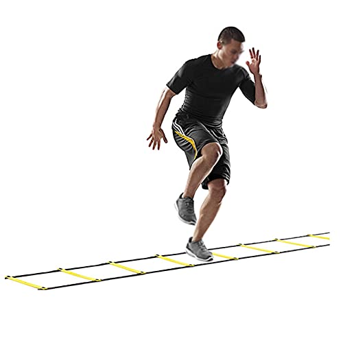 Agility Ladder Agility Ladder, Adjustable Speed Ladder Training Ladder, Sports Fitness Training Set, for Sports Training/Athletic Footwork, with Bag(Size:3M) - size: 3M