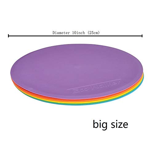 Spot Markers 6pcs 4inch 6inch 8inch 10inch 12inch Floor Marker for Kids Agility Training