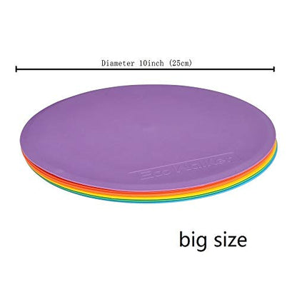 Spot Markers 6pcs 4inch 6inch 8inch 10inch 12inch Floor Marker for Kids Agility Training