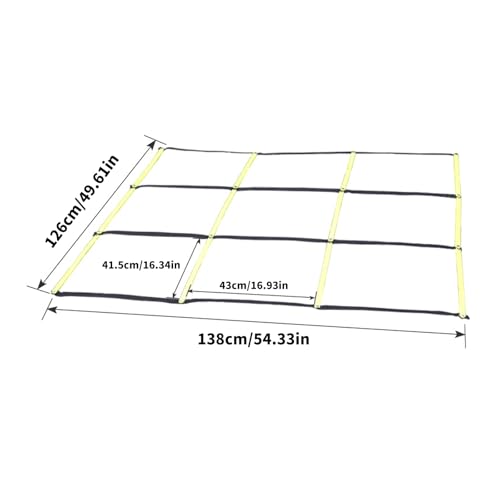Multifunctional 9 Grids Agility Ladder for Sports Training Fitness and Footworks Drill Agility Train Ladder Enduring - color: Green