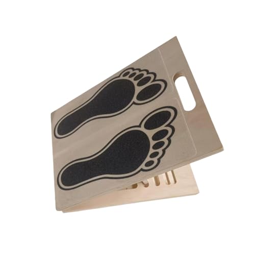 Slant Board Calf Stretcher Ankle and Foot Incline Board Wood Anti Slip Surface Squat Wedge for Home Gym