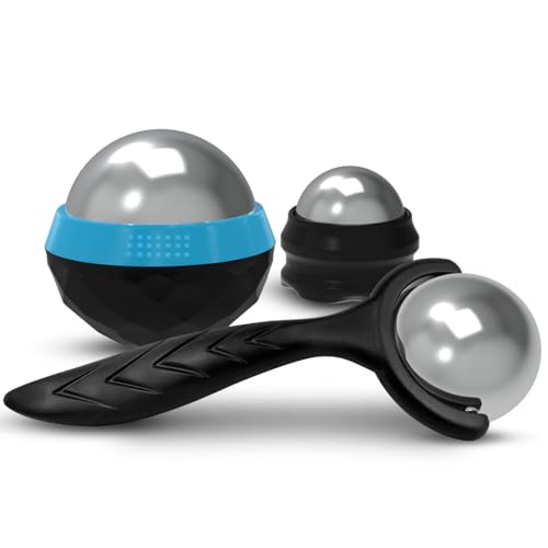 Cold & Hot Therapy Massage Balls – Set of 3 Ice and Heat Physical Therapy Tools for Deep Tissue, Myofascial Release, Trigger Point, Plantar Fasciitis - Back, Neck, Foot, Face, Muscle Pain Relief
