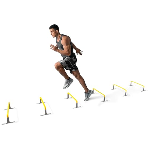 Meister ZoomFlex Agility Hurdles w/Carry Bag - Flex-Safe Modular Speed Training