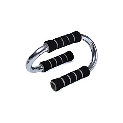 Metal Push Up Bracket- Bars - Strong Chrome Steel Pushup Stands with Comfortable Foam Grip,Sturdy and Less Wrist Strain