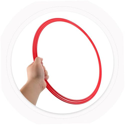 4pcs Soccer Training Rings Plastic Agility Squares Jumping Circles for Speed Agility Drills
