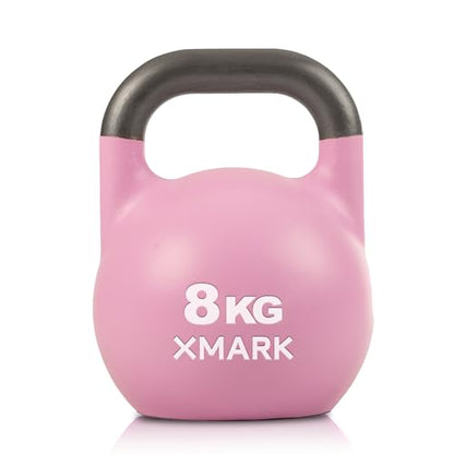 XMARK Kettlebells, Competition Kettle Bells for Strength Training, Squats, Deadlifts,Kettle Bell Swings, Exercise Equipment for Home and Gym - Available in Sizes From 8kg to 32kg