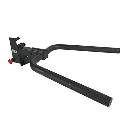 Valor Fitness Power Rack Dip Handle Attachments with Multiple Fits - Options Compatible with 2" & 2.5" Uprights and 3" Rigs with 1" Hole - Strength Training Accessory - size: 3" x 3" Frame
