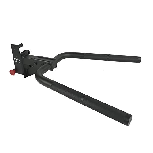Valor Fitness Power Rack Dip Handle Attachments with Multiple Fits - Options Compatible with 2" & 2.5" Uprights and 3" Rigs with 1" Hole - Strength Training Accessory - size: 3" x 3" Frame