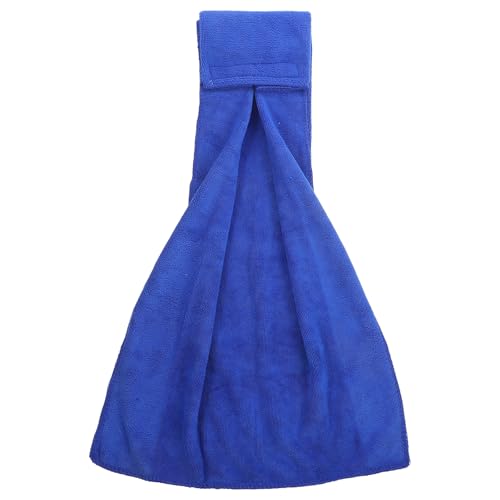 Quick Dry Sports Towel with Hook Loop, Portable Fitness Sweat Towel for Gym, Yoga, Golf – Fast Drying, Lightweight Microfiber in Navy Blue for Travel and Workout