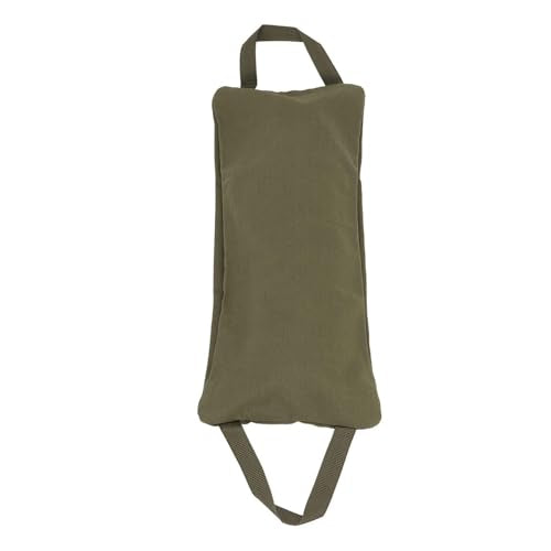Sandbags for Working Out, Green Yoga Sand Bag for Weight Training with Double Handle, Adjustable Fillable Yoga Canvas Sandbags for Adding Weight and Support