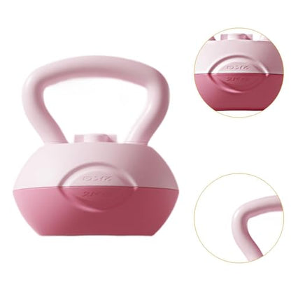 Water Filled Kettlebell,Yoga Fitness Kettlebell,Household,Body Exercise, Women Glute Training Tool Home Fitness Equipment, Pink