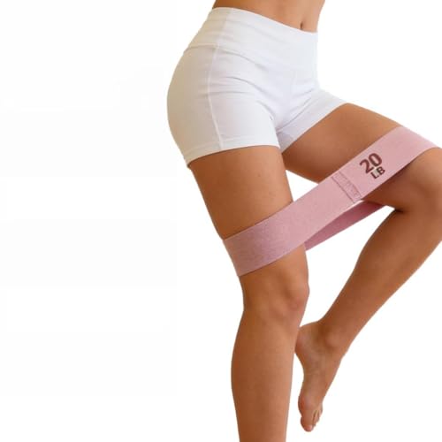 Fabric Resistance Bands for Women, 20/40/60LB Non-Slip Booty Bands Set, Glute Activation Loops for Squat Gym Workout