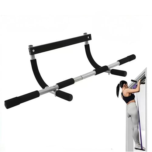 Doorway Pull Up Bar | Heavy-Duty Steel Multi-Function Fitness Chin Up Bar, Max Limit 330 lbs, Fits Standard Door Frames, No-Drill Design for Home Strength Training, Pull-ups and Push-ups