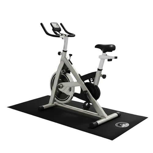 Treadmill & Exercise Equipment Mat – Non-Slip, Waterproof Pad for Bike, Walking Pad, Elliptical or Home Gym – Noise-Reducing Workout Floor Protector by Wakeman - size: Small