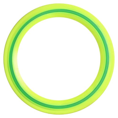 JEEFUD Flying Disc for Kids Adults 11 inch Flying Ring, 3 Pack Beach Backyard Sports Play Soft Discs, Sport Outdoor Tossing Toy Gift for 4+ Year Old Boys Girls Family 3PCS (Yellow，Orange & Turquoise)