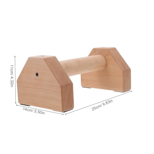 Yardwe Workout Handles Push up Handles for Floor 2pcs Wooden Push up Bar for l Sits Jump Throughs Handstand Pushups and Calisthenics Fitness Wood Parallettes Set