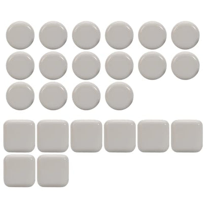 24PCS Stick Furniture Sliders – 1 Inch Sliders for Furniture On Carpet, Furniture Sliders for Hardwood Floors, Carpet & Tile, Beige Moving Sliders, Furniture Movers(16 Round + 8 Square) - size: 24pcs