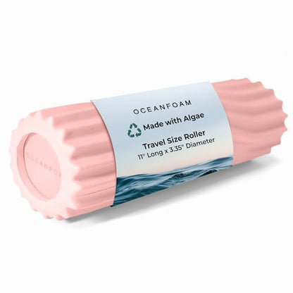 Oceanfoam Ripple Roller - Small Foam Roller for Physical Therapy (Blush) - color: Blush
