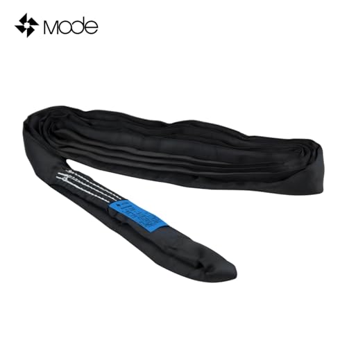 Mode Black Heavy Duty Polyester Lift Sling Straps 6.56ft x 1.96inch,4409lbs Load Capacity Flat Eye Web Sling for Crane Lifting,Tree Saver Recovery Winch Strap (1-Pack)