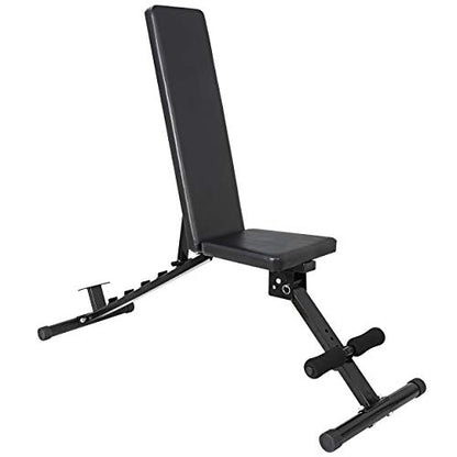 F2C Multifunction Adjustable Weight Bench, Foldable Utility Strength Training Bench for Full Body Incline Decline Home Fitness Workout Gym Exercise