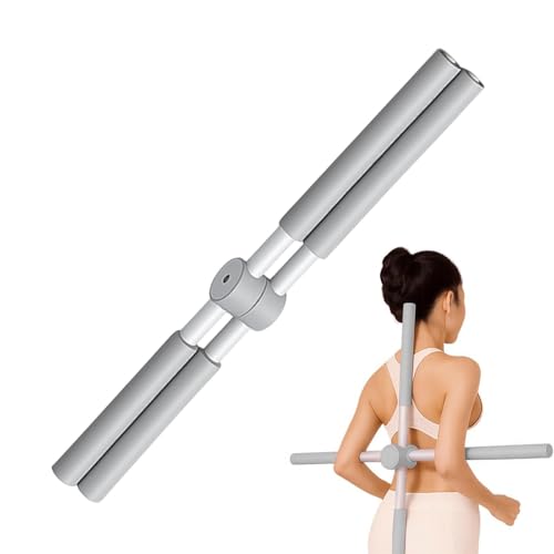 Yoga Stick Postures Corrector - Back Straightener Training Stick, Neck Hump Correction Equipment | Physical Workout Toolles - color: Gray