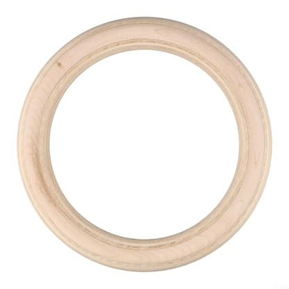19/25mm Wood Gymnastics Rings 2Pcs For Adult Fitness Calisthenics Strength Training Equipment For Enhanced Workout Control, Solid Birch Wooden, Non-Slip Grip