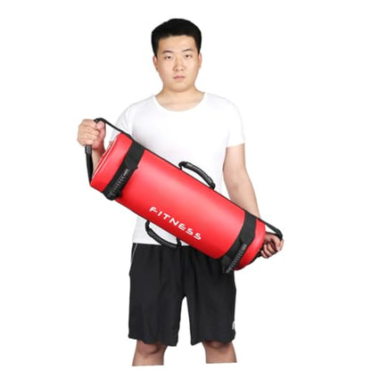 1pc Heavy Duty Fitness Sandbag Thickened Weighted Exercise Bag for Home Gym Cross-Training Empty Machine-Washable Multiple Gripping Options
