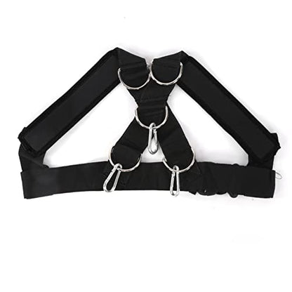 Weight Bearing Shoulder Strap Sled Harness for Training and Workouts Combination Fitness Products