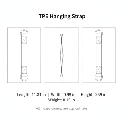 TPE Hanging Strap for Pull-Up Bar, Loop Attachment for Rings and Sandbags, Home Gym Accessory (1 PC)