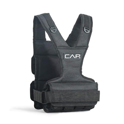 CAP Adjustable Weighted Vest 20–150 lbs for Strength Training, Running & Workouts, Weight Vest for Men & Women, Fitness Training Vest - style: 30lbs-F