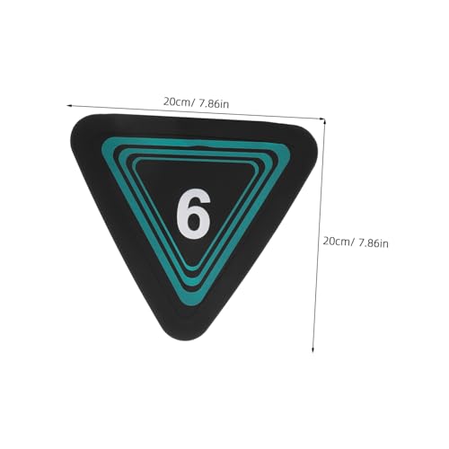 10pcs Triangle Number Spot Markers for Basketball Soccer Training, Non-Slip TPE Material with Rounded Edges, 360° Visual Recognition Low-Profile Field Cones for Agility Drills