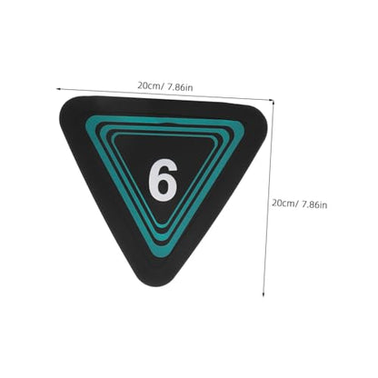 10pcs Triangle Number Spot Markers for Basketball Soccer Training, Non-Slip TPE Material with Rounded Edges, 360° Visual Recognition Low-Profile Field Cones for Agility Drills