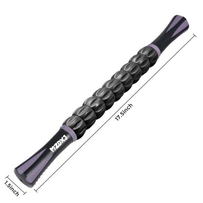 Muscle Roller Massage Roller Stick- (Dark Purple) - color: Dark Purple