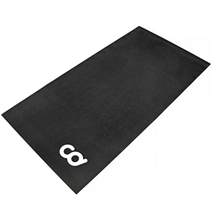 CyclingDeal Bike Trainer Floor Mat - Compatible with Indoor Exercise Stationary Bike Treadmill Elliptical Waterproof Gym Flooring Equipment - Indoor Cycle Stepper - Soft 30" x 60" (76 x 153cm) - size: 60"L x 30"W x 0.3"Th