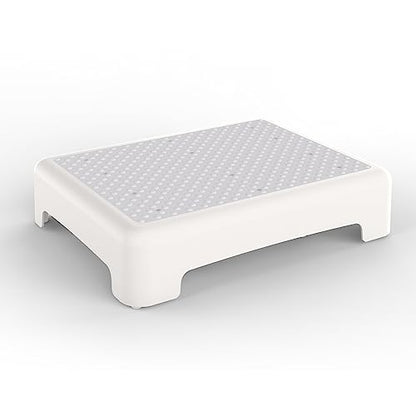 HBTower Mobility Step Stool for Adults & Seniors,Non-Slip Platform - color: White