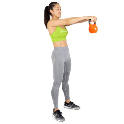 ProsourceFit Vinyl Coated Cast Iron Kettlebells for Full Body Fitness Workouts