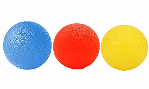 3 Resistance Level Stress Balls for Adults Hand Exercise Balls Squeeze Ball