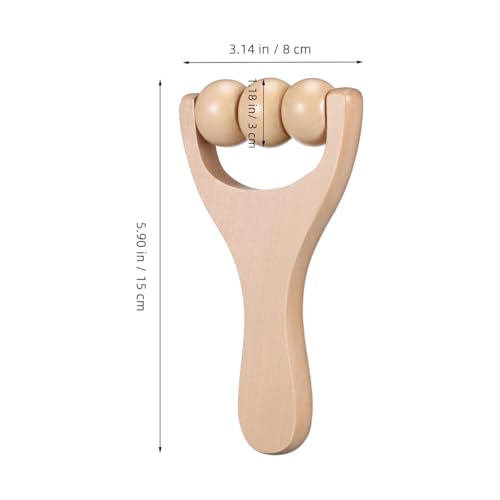 ARTIBETTER Wooden Massage Roller Sticks 2-Pack Handheld Foot Massager Tools for Trigger Point Therapy Portable Acupoint Massagers for Neck Shoulder Back and Leg Pain Relief
